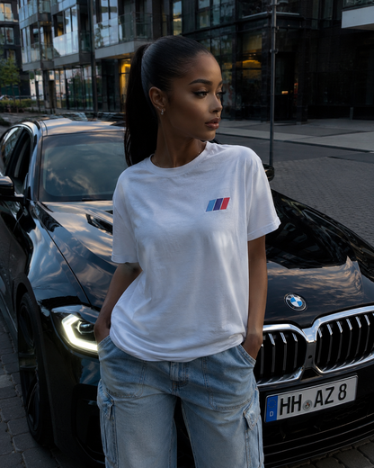 BMW M T Shirt, Heavyweight Unisex T-Shirt mit Rundhalsausschnitt